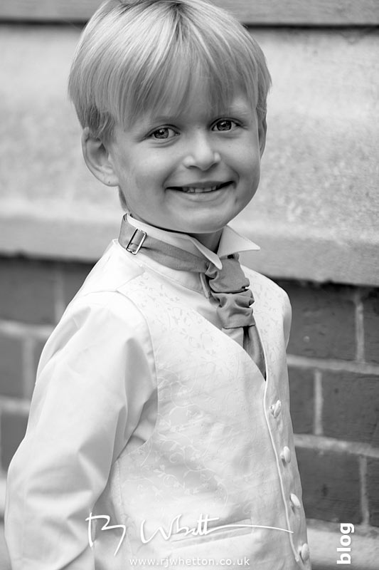 Handsome pageboy waiting - Professional Wedding Photography Dorset
