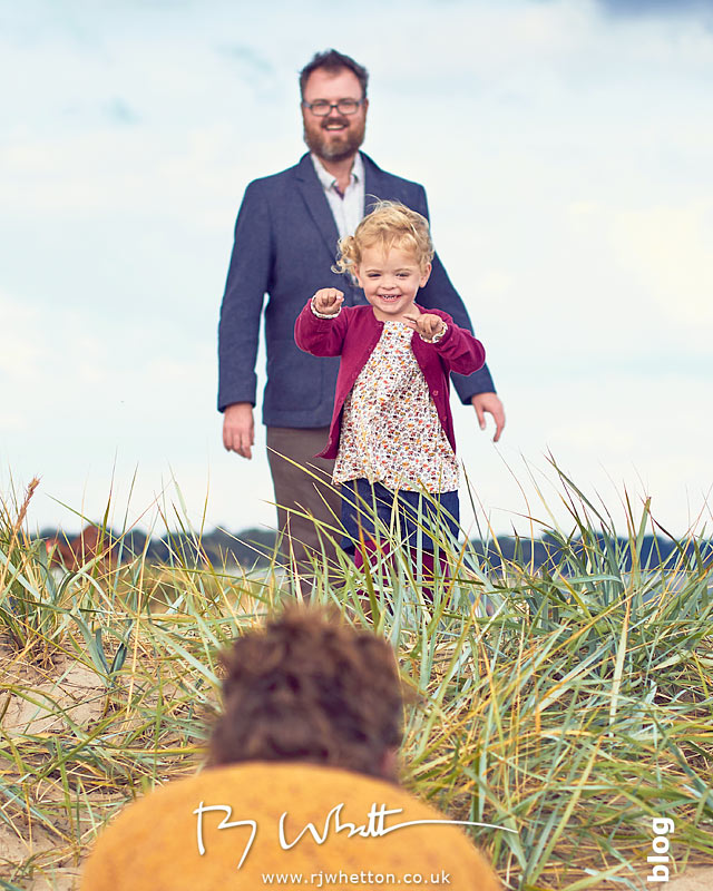 Scout and dad find mum - Portrait Photography Dorset